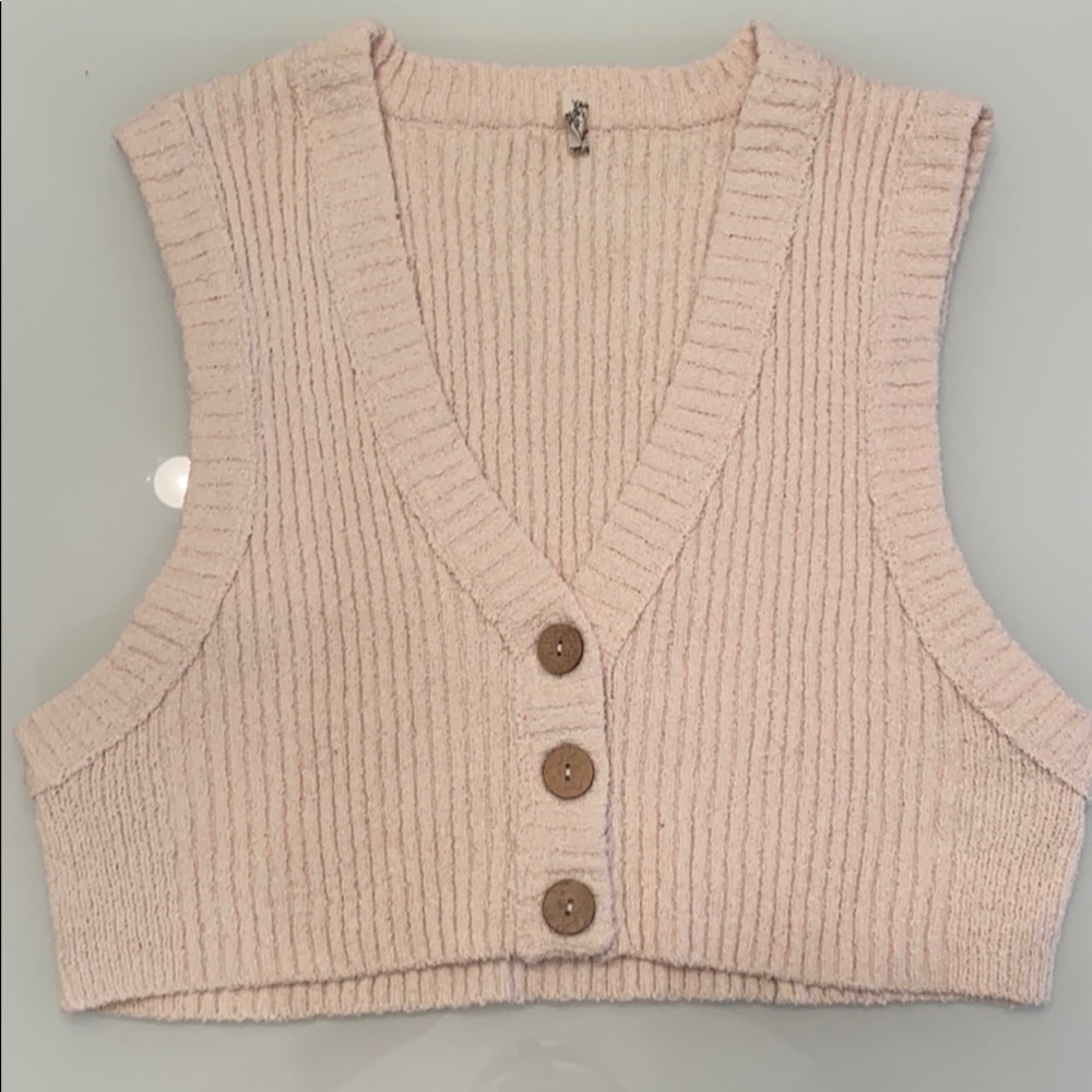 Cropped free people sweater